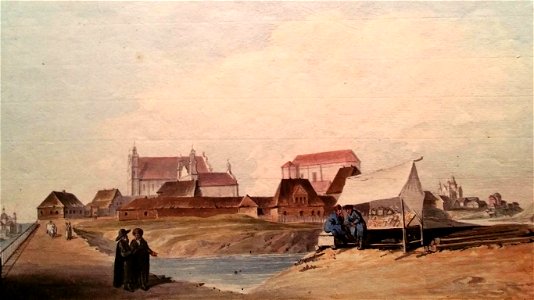 Viciebsk, Zaručaŭje-Nižni Zamak. Віцебск, Заручаўе-Ніжні Замак (J. Pieška, 1800) (2)
