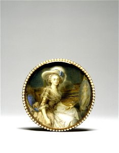 Vestier - Mademoiselle Marie-Nicole Vestier at Her Easel, 1785