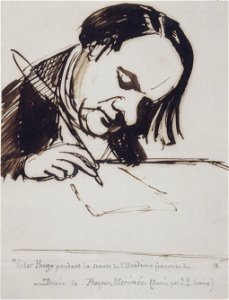Victor Hugo, dessin de Mérimée