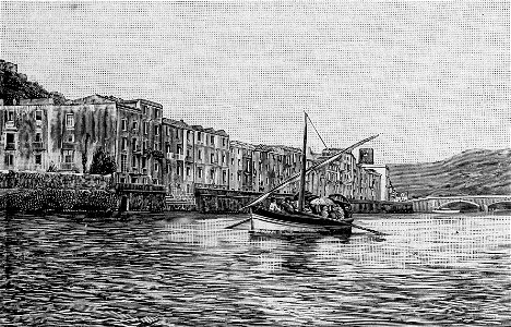 Via Lungo Temo sul fiume Temo (xilografia)