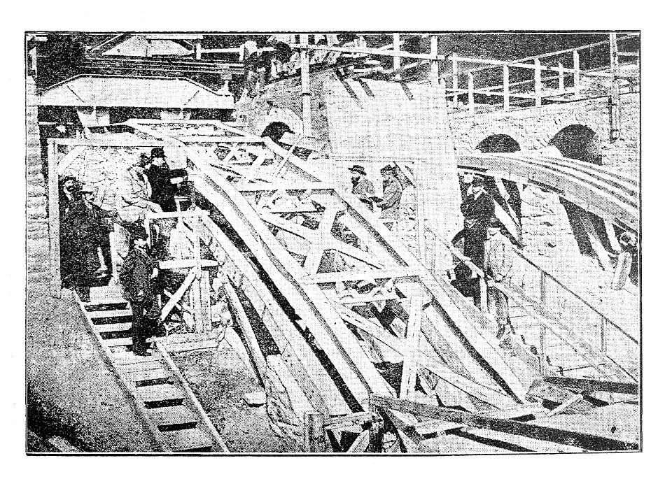 Versuche im Purkersdorfer Steinbruch Fig. 31 Eiserner Bogen