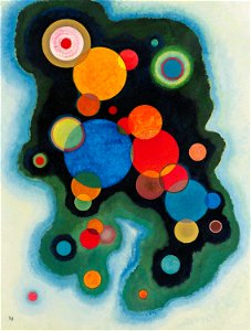 Vertiefte Regung (Deepened Impulse) by Wassily Kandinsky, 1928. Free illustration for personal and commercial use.