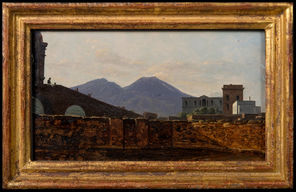 Vesuvius Seen from St January Bridge, Naples (Gustaf Söderberg) - Nationalmuseum - 23823