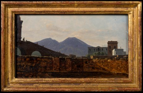 Vesuvius Seen from St January Bridge, Naples (Gustaf Söderberg) - Nationalmuseum - 23823