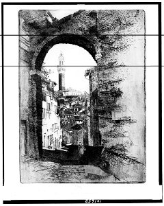 Via Sant'Agata, Siena) - Jo Pennell LCCN90712858