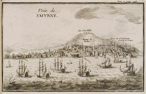 Veue de SMYRNE - Tournefort Joseph Pitton De - 1717