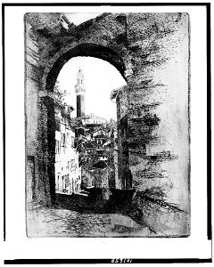 Via Sant'Agata, Siena) - Jo Pennell LCCN90712858