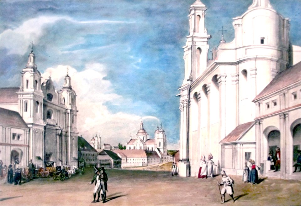Viciebsk, Rynak-Vialikaja. Віцебск, Рынак-Вялікая (J. Pieška, 1800)