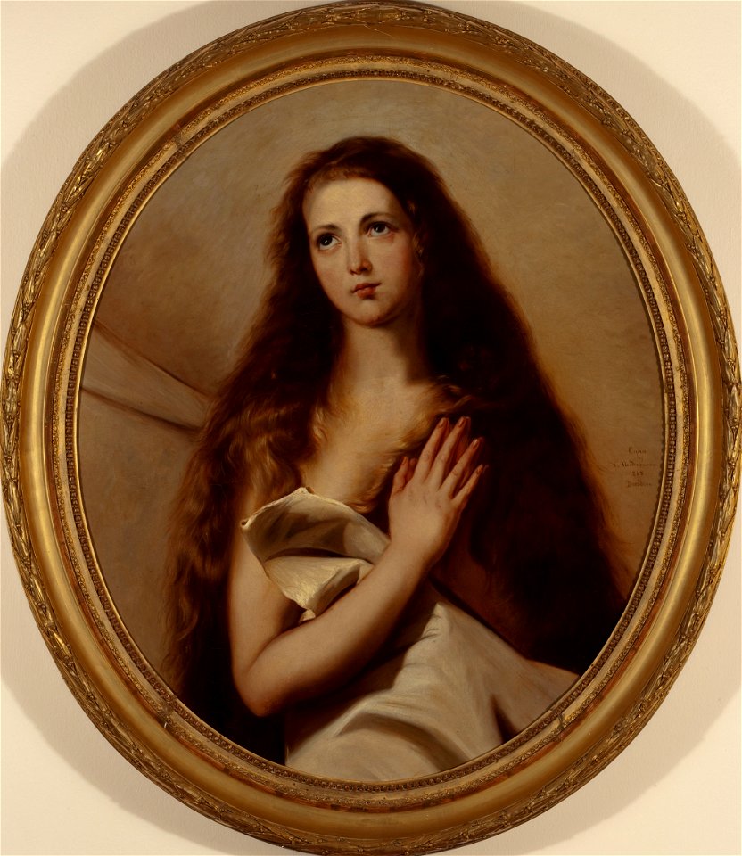 Victorine Nordenswan - Pyhä Agnes, kopio Jusepe de Riberan mukaan, osa - A I 156 - Finnish National Gallery
