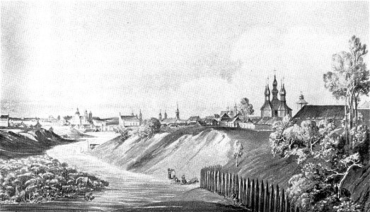 Viciebsk, Vićba-Płoskaja hara. Віцебск, Віцьба-Плоская гара (J. Pieška, 1800) (2)