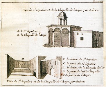 Veue du Saint Sepulchre et de la Chapelle de l'Ange, par dehors Veue du Saint Sepulchre et de la Chapelle de l'Ange, par - Lucas Paul - 1712