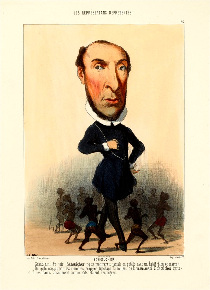 Victor Schœlcher par Honoré Daumier
