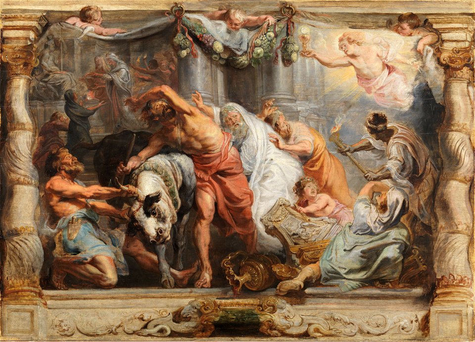 Victory of the Eucharist over Paganism - modello