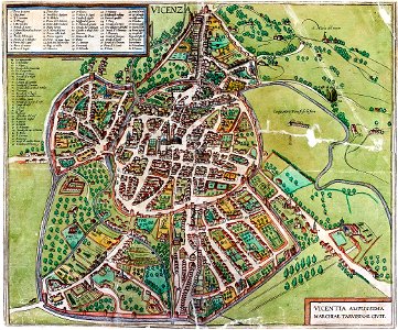 Vicenza amplissima map 1588
