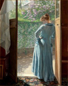 Vid ateljédörren 1885
