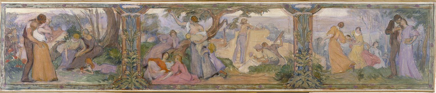Victor Prouvé - Esquisse pour la mairie d'Issy-les-Moulineaux , La Vie - PPP4215 - Musée des Beaux-Arts de la ville de Paris