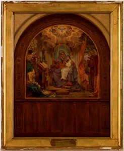 Victor François Eloi Biennourry - Esquisse pour l'église Sainte-Elisabeth , L'Education de la Vierge - PPP4510 - Musée des Beaux-Arts de la ville de Paris