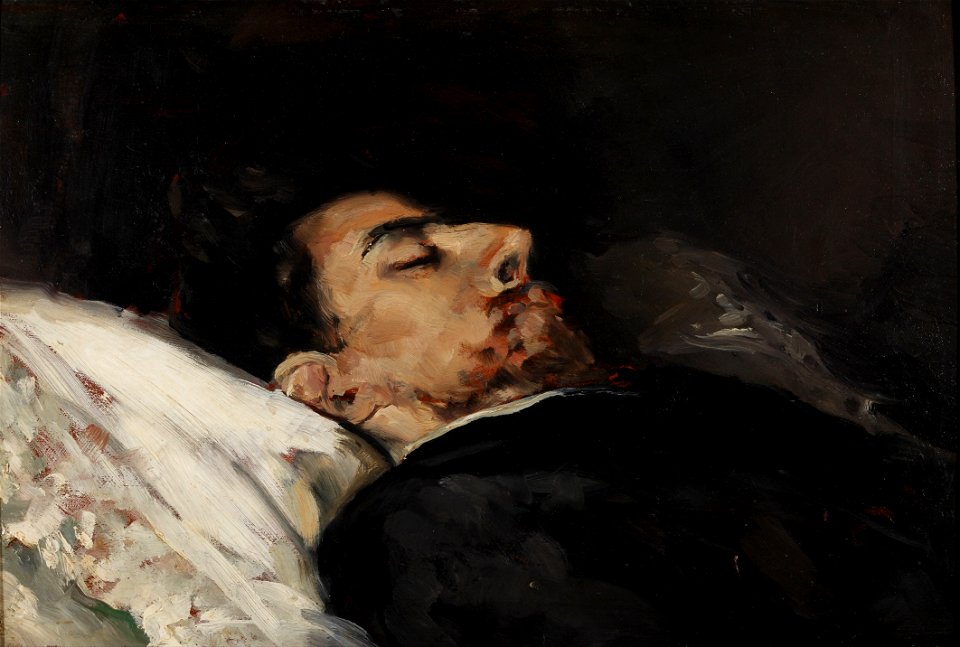 Vicente Palmaroli - Gustavo Adolfo Bécquer on his Death Bed - Google Art Project