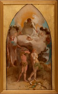 Victor-Louis Mottez - Esquisse pour l'église Saint-Séverin , Adam et Eve chassés du paradis - PPP4746 - Musée des Beaux-Arts de la ville de Paris
