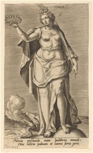 Victoria print by Philip Galle, S.I 1707, Prints Department, Royal Library of Belgium