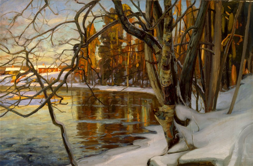 Victor Westerholm - Winter Sun - A II 885 - Finnish National Gallery