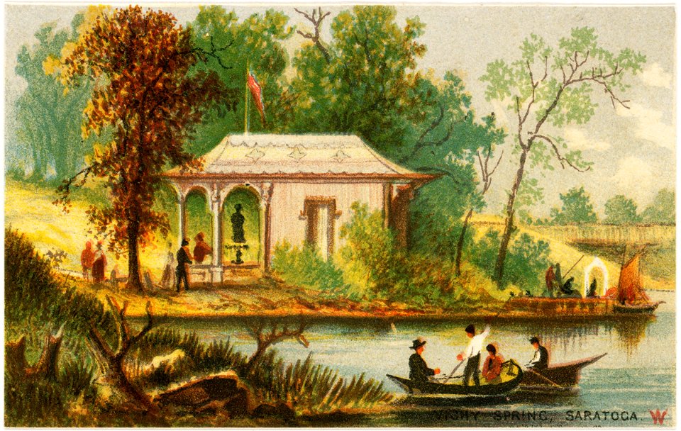 Vichy Spring, Saratoga (Boston Public Library)