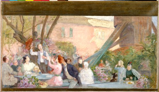 Victor Marec - Esquisse pour la mairie de Bagnolet , Un toast - PPP4102 - Musée des Beaux-Arts de la ville de Paris