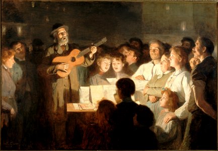 Victor-Gabriel Gilbert - Le marchand de chansons - PPP3681 - Musée des Beaux-Arts de la ville de Paris