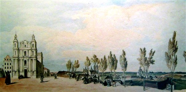 Viciebsk, Pračyścienskaja hara. Віцебск, Прачысьценская гара (J. Pieška, 1800) (2)