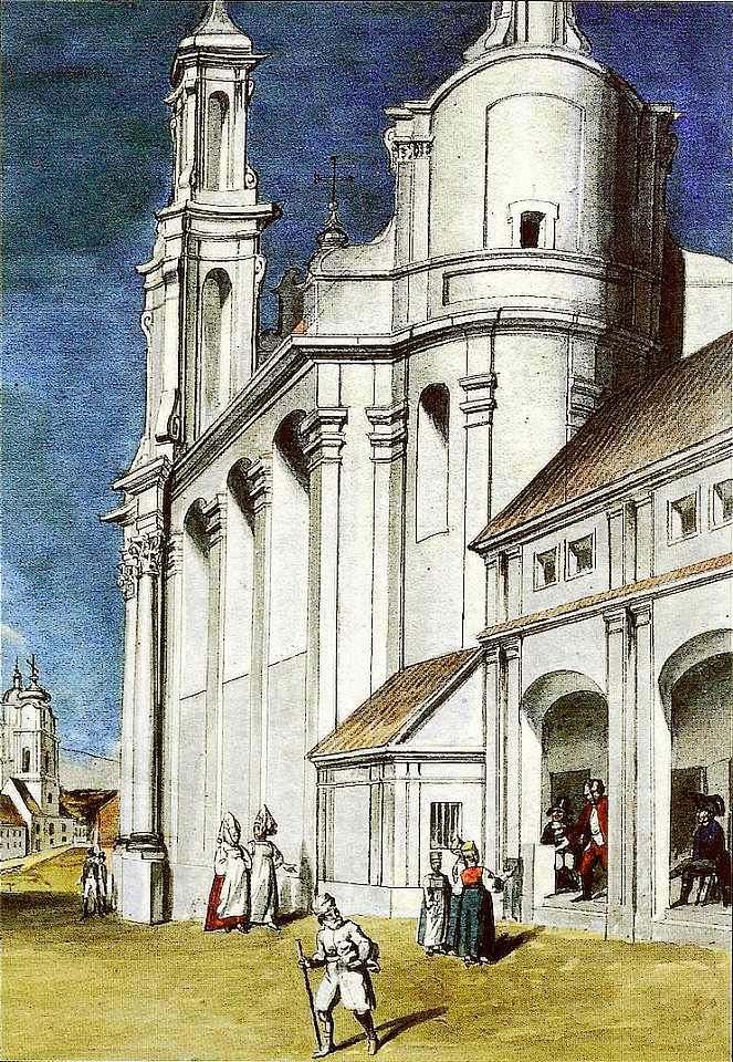 Viciebsk, Rynkavaja. Віцебск, Рынкавая (J. Pieška, 1800)