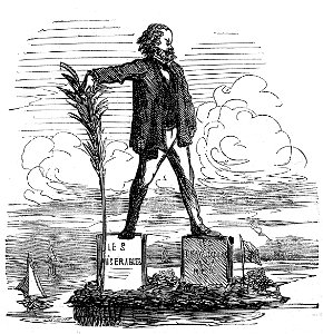 Victor Hugo colosse de l’île de Guernesey - Cham