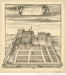 Veüe du couvent des R. Peres Feuillens de la rüe St honoré a Paris - 1707