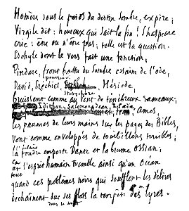Victor Hugo - Toute la Lyre (autographe)