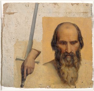 Victor André Jacques Orsel - Esquisse pour le décor de l'église Notre-Dame-de-Lorette à Paris , Tête de saint André, étude de mai - PPP4685 - Musée des Beaux-Arts de la ville de Paris