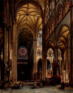Victor-Jules Génisson - Interior da Catedral de Amiens