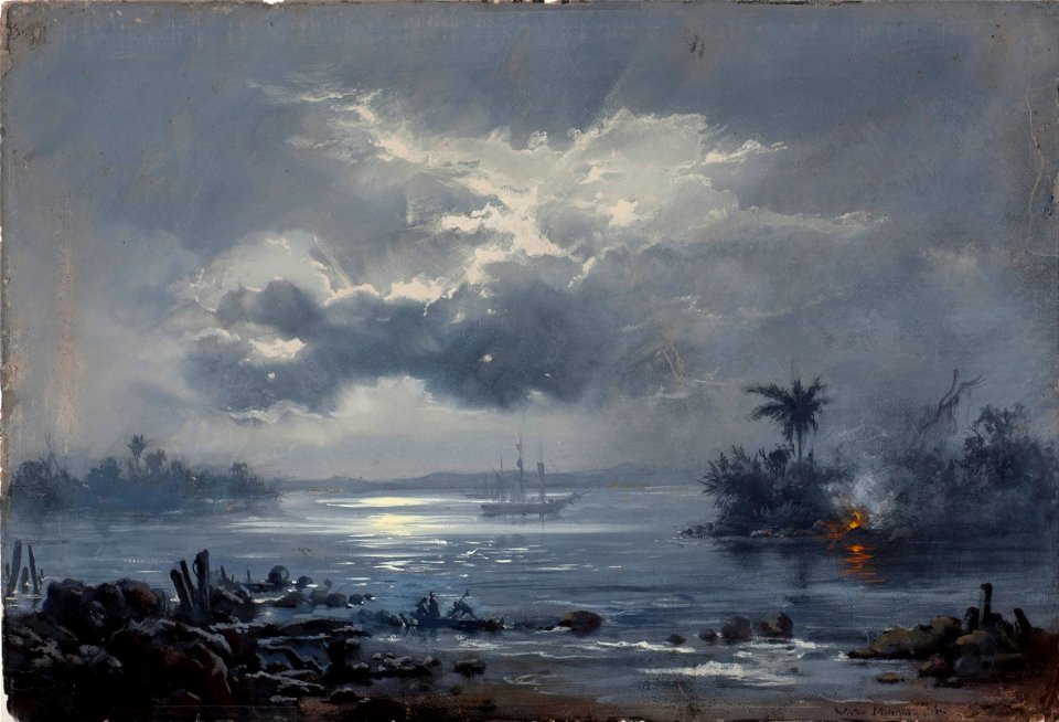Victor Meirelles - Study for “Passage of Humaitá” - Google Art Project