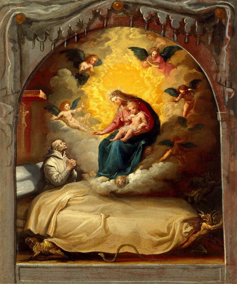 Vicente Carducho - The Apparition of the Virgin to the Dying Pedro Faverio - 70.13 - Museum of Fine Arts