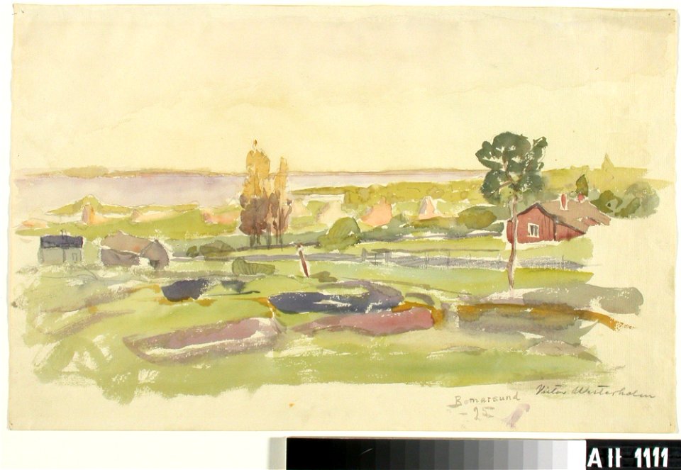 Victor Westerholm - Landscape Study from Bomarsund - A II 1111 - Finnish National Gallery