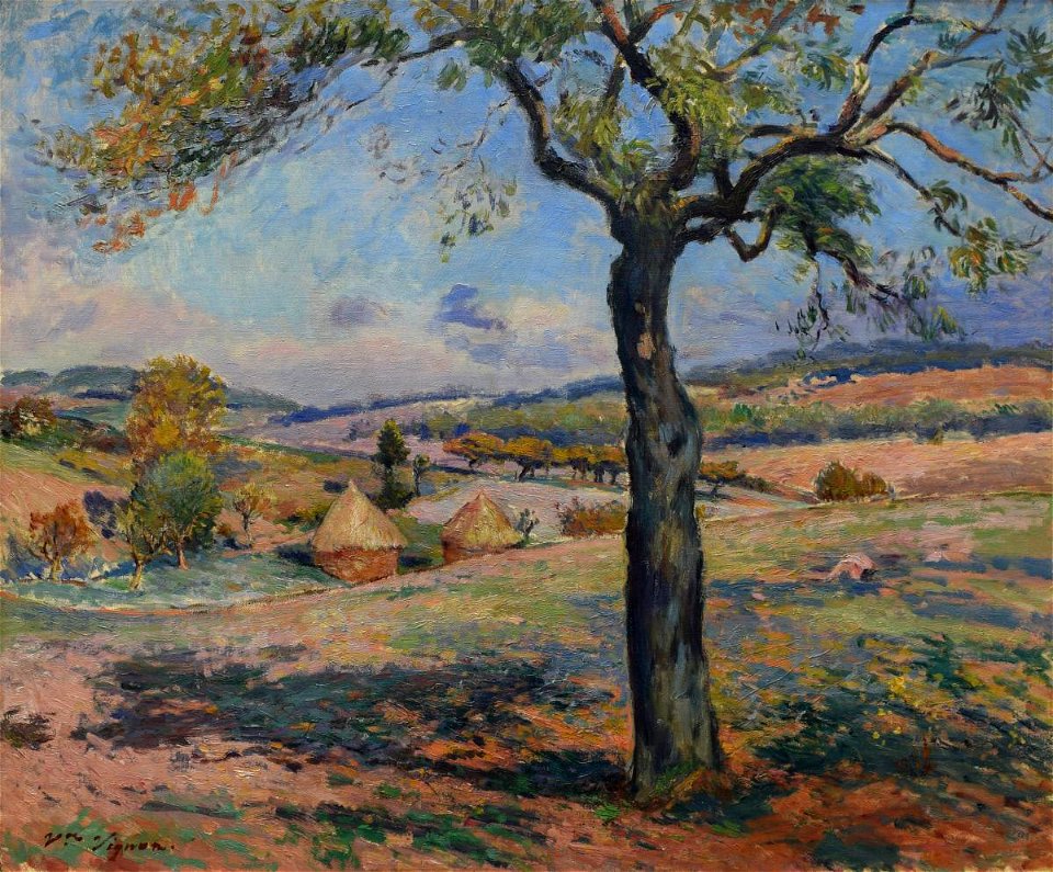 Victor Vignon - Summer Landscape with Haystacks - 2014.24.1 - Reading Public Museum