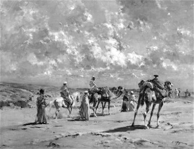 Victor Pierre Huguet - Arabs on the March - 37.601 - Museum of Fine Arts