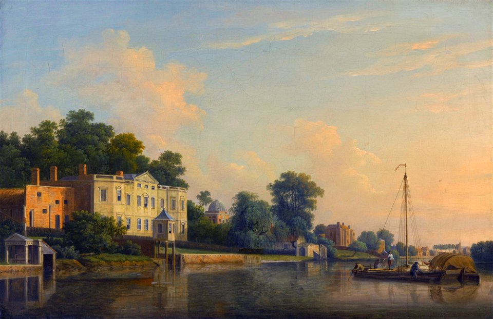 View of Alexander Pope's villa at Twickenham, by Samuel Scott