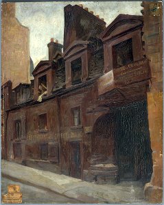Victor Marec - Entrée de l'auberge du Cheval-blanc, rue Mazet - P1340 - Musée Carnavalet