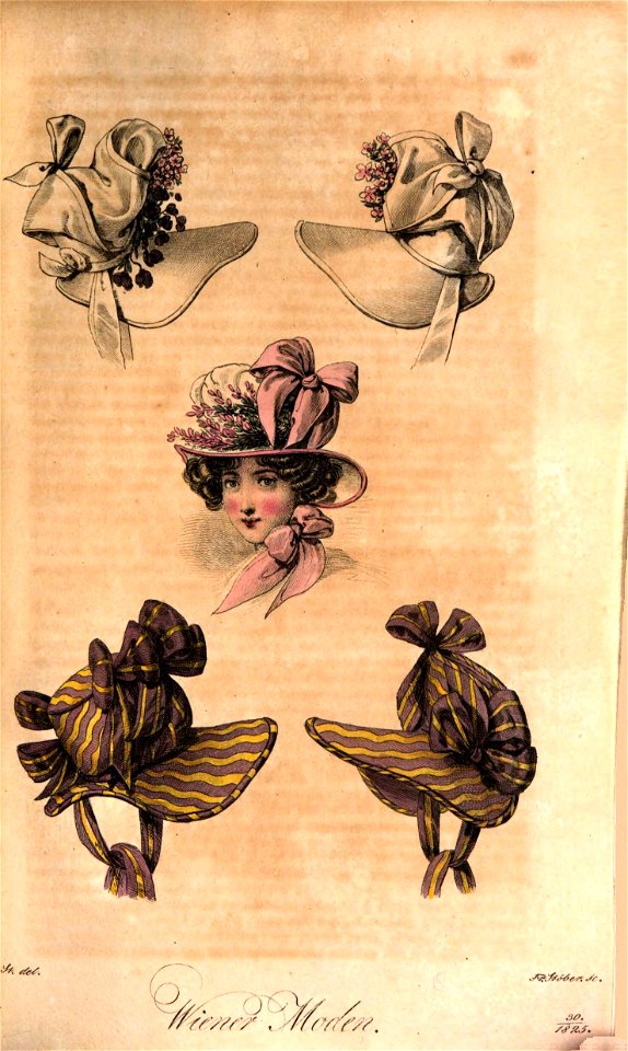 Viennese fashion, 1825 (18). Free illustration for personal and commercial use.