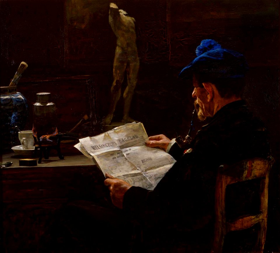 Victor Westerholm - In the Studio - A I 235 - Finnish National Gallery