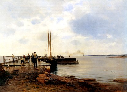 Victor Westerholm - Eckerön postilaituri (1885)
