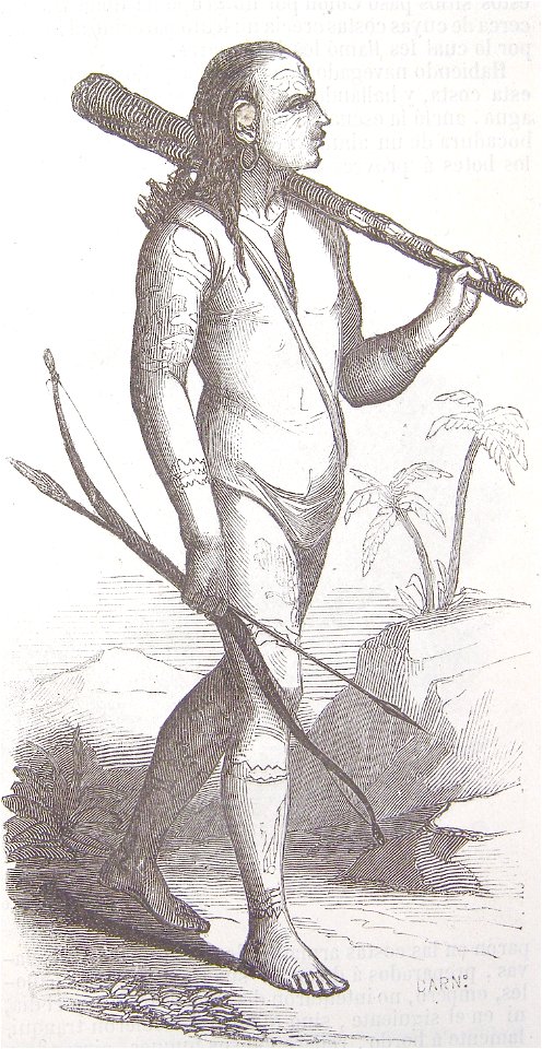 Vida y viajes de Cristobal Colón, 1851 Natural dela costa de Honduras (3819532431)