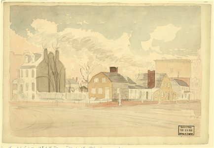 View from N.E. corner, 17th & H sts, Spring of 1875. Washington, D.C. LCCN2004662244