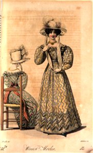 Viennese fashion, 1825 (6). Free illustration for personal and commercial use.