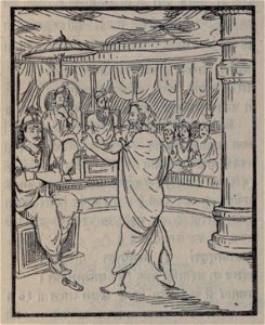 Vidura talking with duryodhana about dhrma