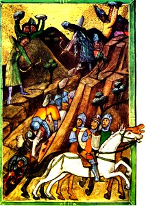 Viennese Illuminated Chronicle Posada. Free illustration for personal and commercial use.